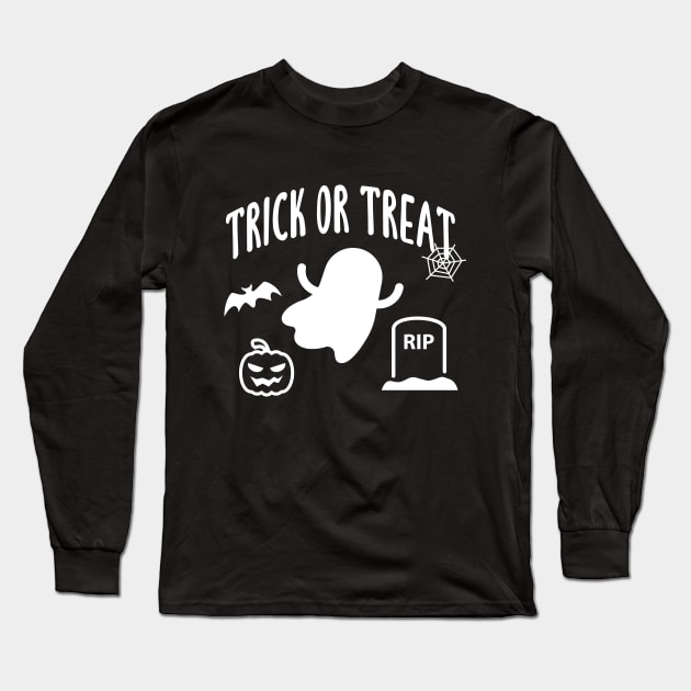 Trick or Treat - Halloween 2020 Long Sleeve T-Shirt by quoteee